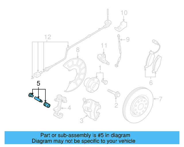 Disc Brake Caliper Pin Boot Kit 8V0-698-647 - View 22