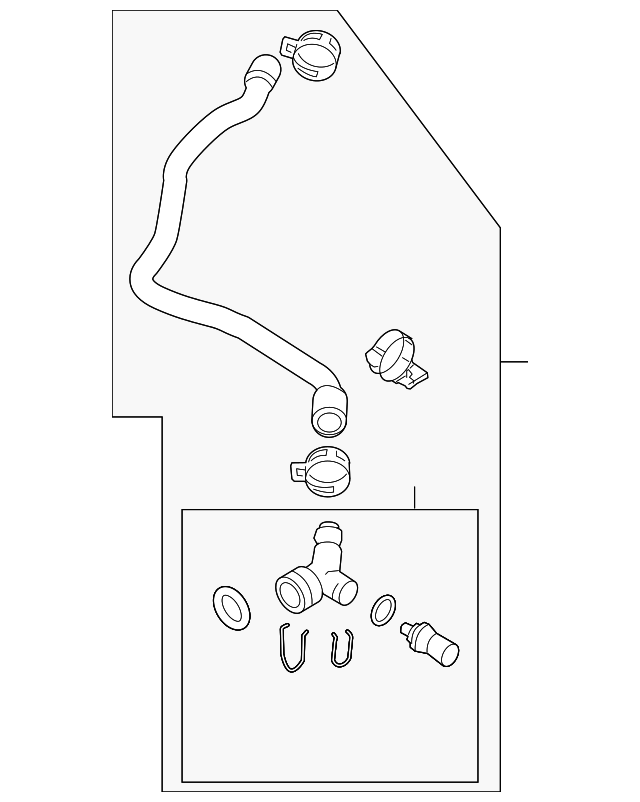 Lower Hose 1K0-122-051-AS - View 10