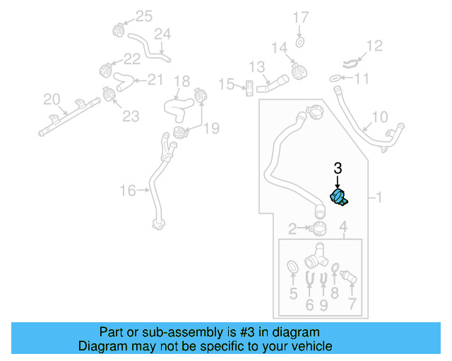 Lower Hose Holder 1K0-121-093-B - View 18