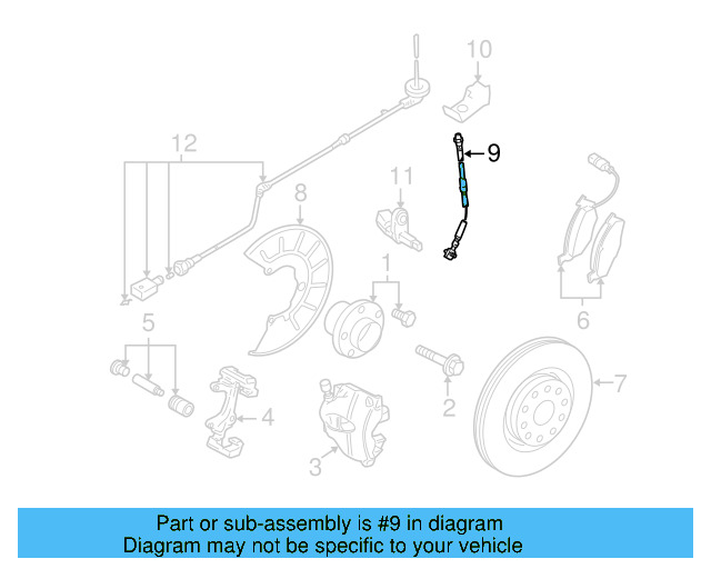 Brake Hose 1K0-611-701-K - View 7