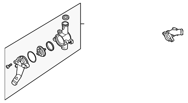 Thermostat Housing 07K-121-117-C
