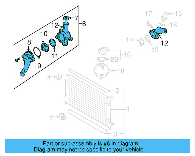 Thermostat Unit 07K-121-115-C