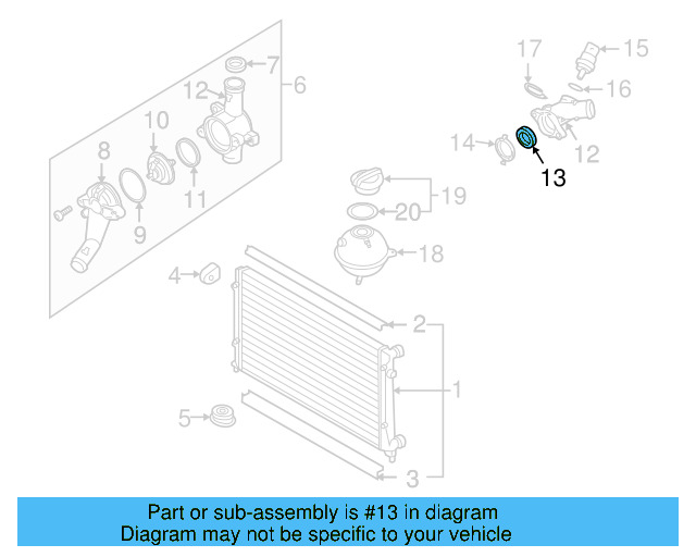 Flange Seal 07K-121-149 - View 28