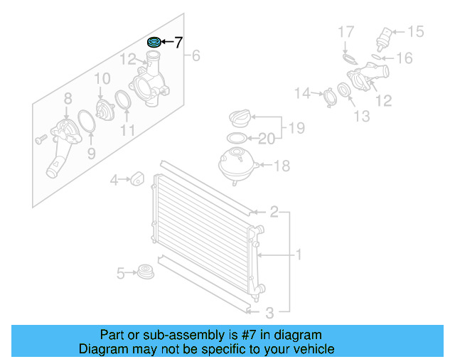 Thermostat Housing Seal WHT-005-190 - View 40