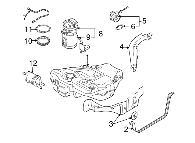 Fuel Gauge Sending Unit 1K0-919-673-AF