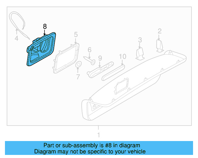 Handle Bezel 4F5-867-969-B - View 3