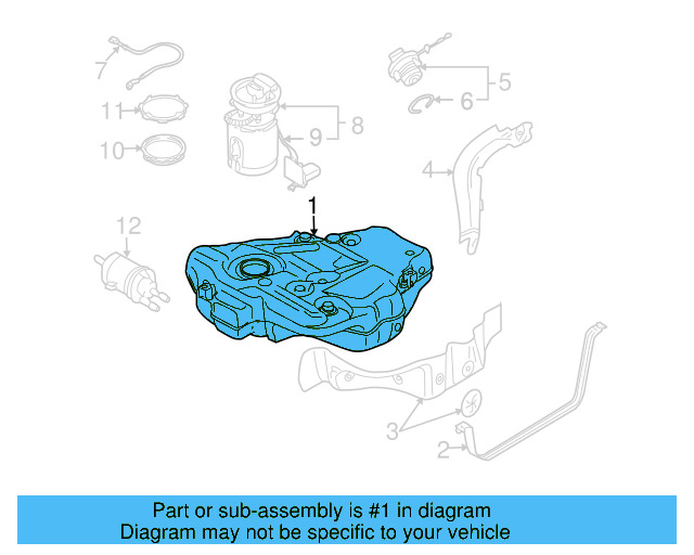 Fuel Tank 1K0-201-055-AM - View 7