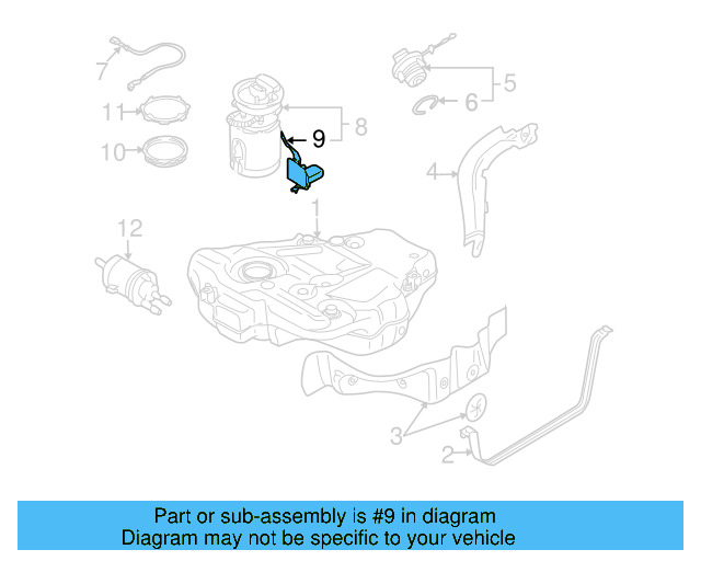 Fuel Gauge Sending Unit 1K0-919-673-AF - View 25
