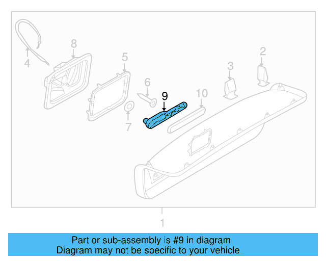 Deck Lid Handle 4F5-880-703 - View 3