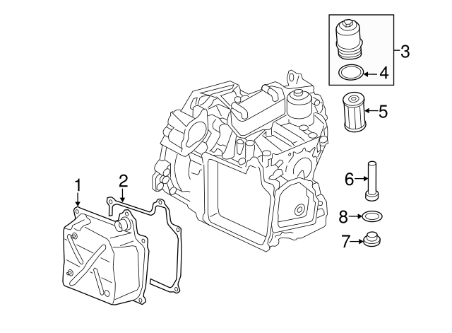 Automatic Transmission Cover Gasket 02E-321-371-E - View 28
