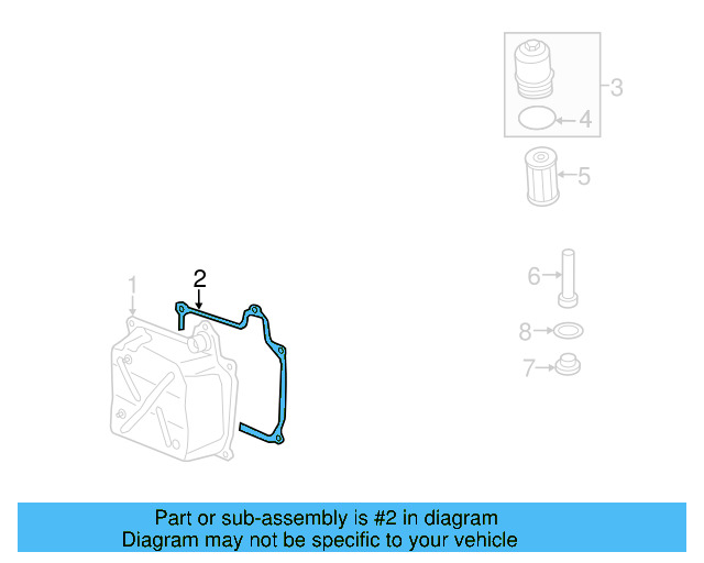 Automatic Transmission Cover Gasket 02E-321-371-E - View 43