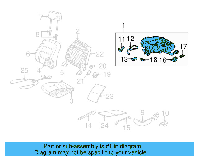 Seat Frame 1J4-881-106-GK - View 7