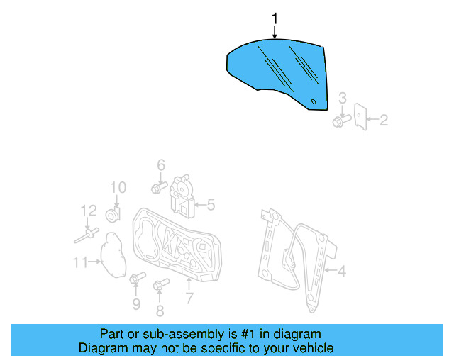 Door Glass 3C8-845-202-C