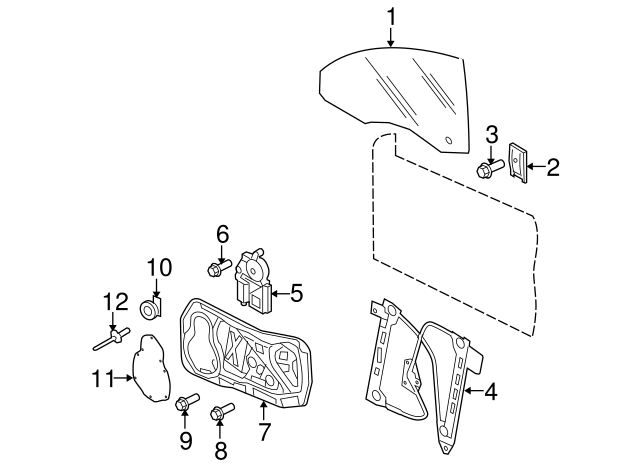 Window Motor Bolt 1J0-959-821