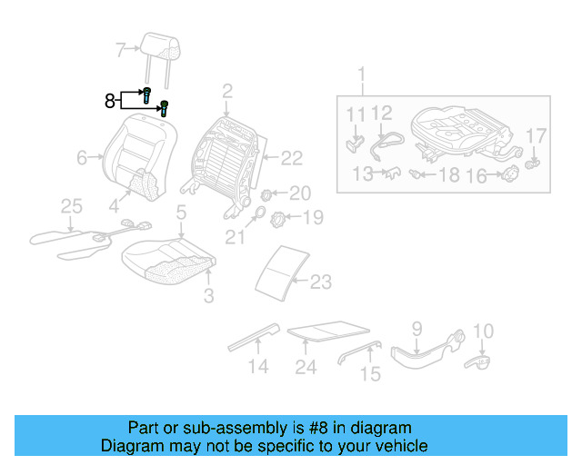 Headrest Guide 1J0-881-920-E-U71 - View 12