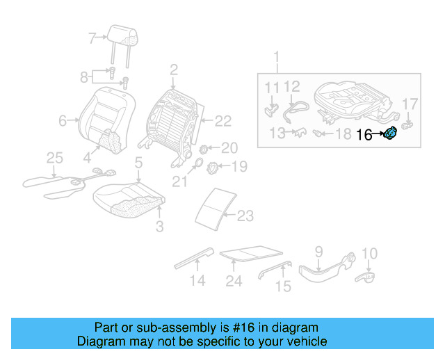 Adjust Lever 1K0-959-817-9B9 - View 25