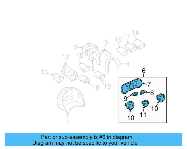 Dash Control Unit 1C0-820-045-E-01C - View 9