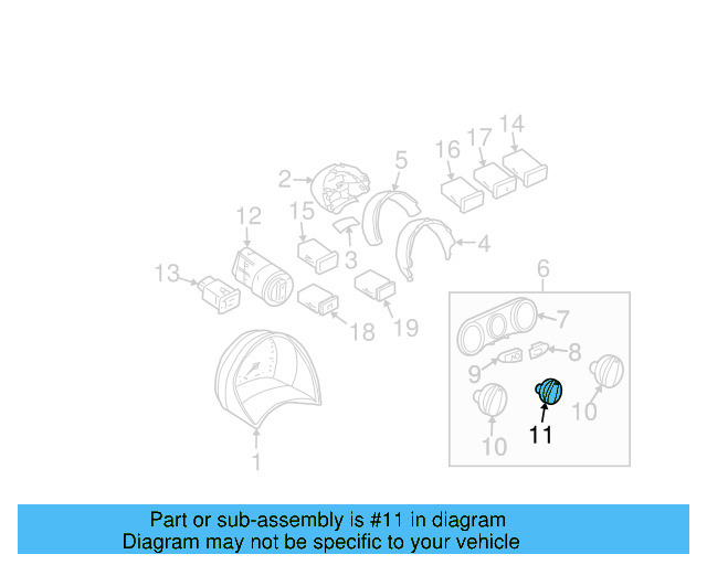 Knob 1C0-819-129-01C - View 6