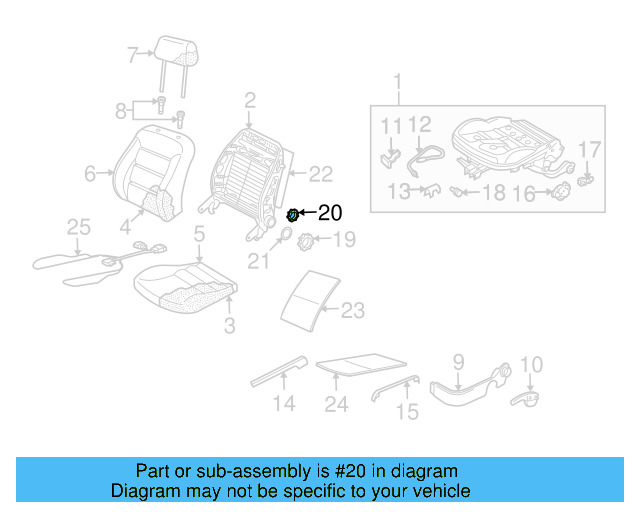 Adjust Knob 1K0-881-671-F-3U6 - View 36