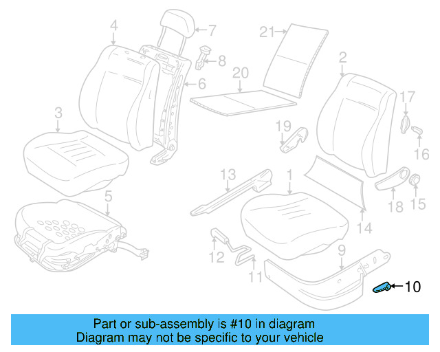 Adjust Handle 1H0-881-253-01C - View 5