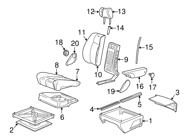 Headrest Guide 1H0-881-939-B41 - View 2