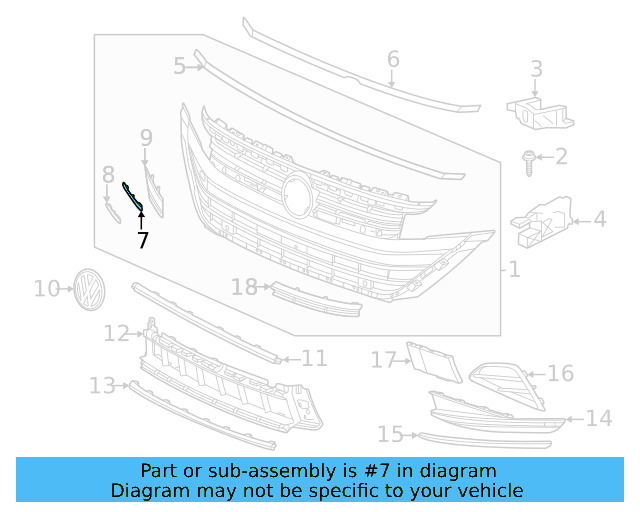 Molding 3G8-853-460-B-2ZZ - View 4