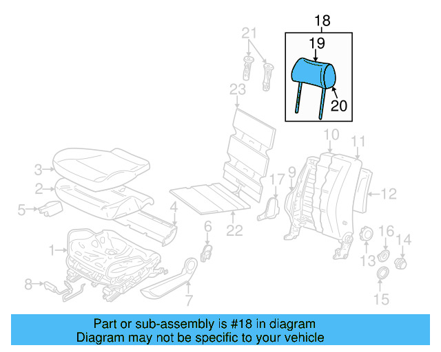 Headrest 1J0-881-902-A-8EX - View 8