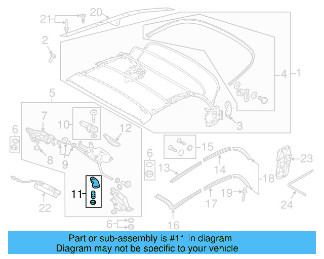 Stop Bracket 5C3-898-817 - View 3