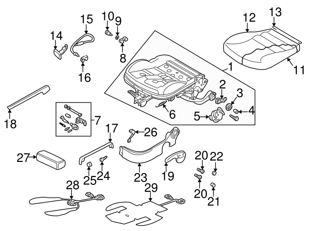 Seat Track Adjust Handle 1J0-881-254-E-B41 - View 28