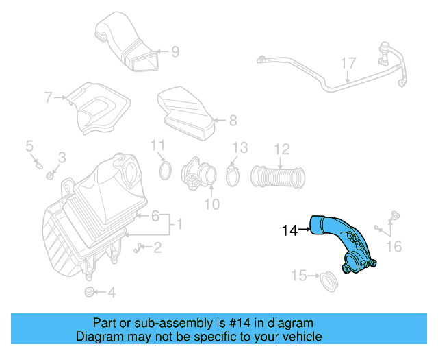 Intake Hose 8D0-129-627