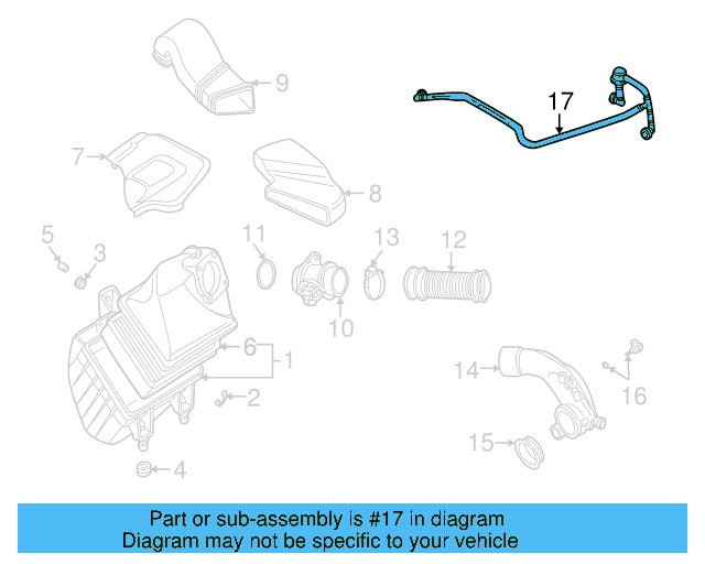 Breather Tube 078-103-224-R - View 8