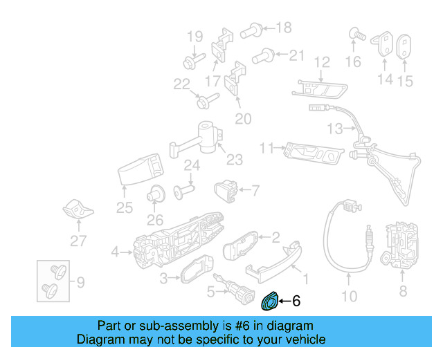 Exterior Door Handle Cover (Unpainted) 6r4837879gru - View 3