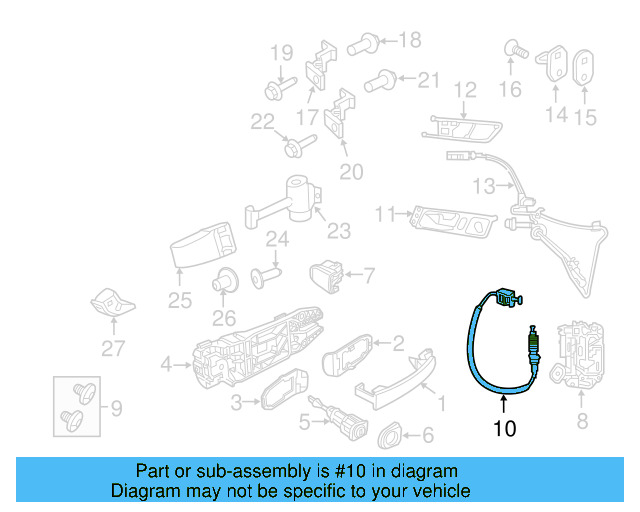Opener Cable 1K5-837-085 - View 6