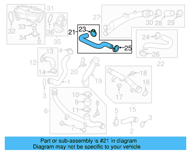Pressure Hose 7P0-145-737-D - View 7