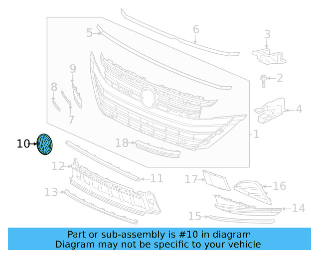 Emblem 5H0-853-601-D-DPJ - View 4