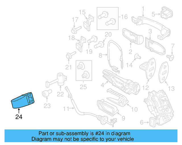 Door Check Cover 1K0-959-843-C - View 15