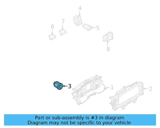Headlamp Switch 5G1-941-431-E-WHS - View 6