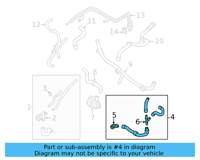 Lower Hose 5Q0-122-051-BD - View 20