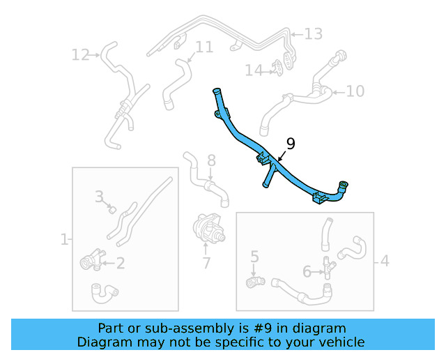 Cross Tube 04E-121-070-AD - View 3