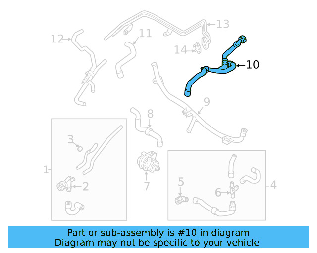 Lower Hose 5Q0-122-051-BD - View 18