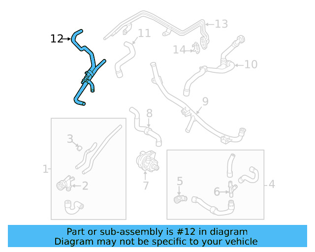 Lower Hose 5Q0-122-051-BD - View 17