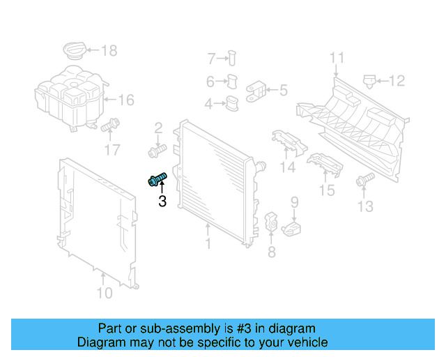 Radiator Screw N-910-700-01 - View 7