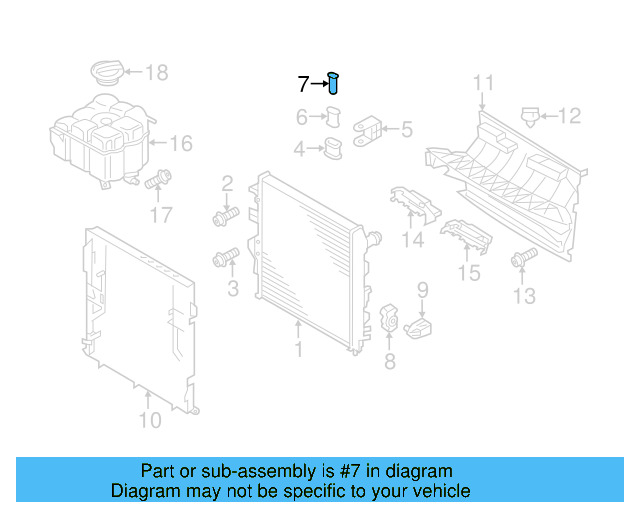 Sleeve Retainer Clip 7P0-121-095 - View 3
