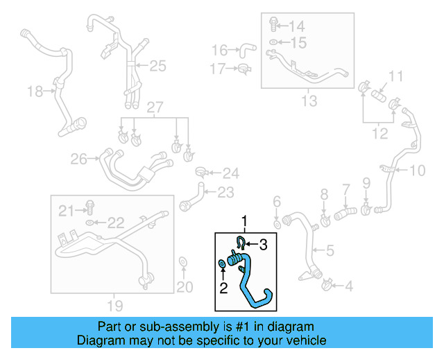 Upper Hose 7P6-122-101-J - View 3