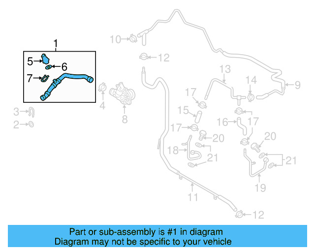 Lower Hose 7P6-122-051-D - View 3