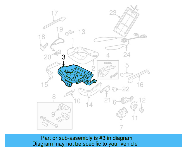 Seat Frame 1C0-881-105-L