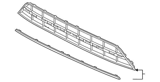 Lower Grille 3CN-853-671-D-FOD