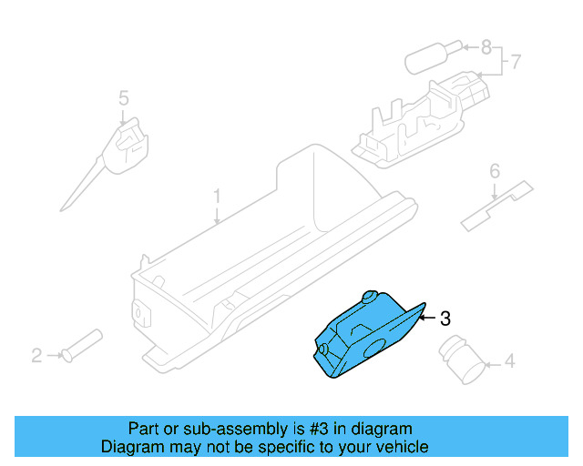 Glove Box Handle 1K1-857-147-E-23T