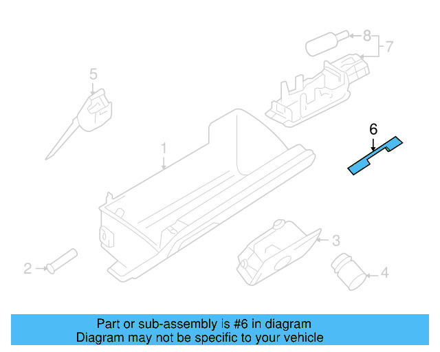 Glove Box Door Cover 1K1-857-135 - View 9