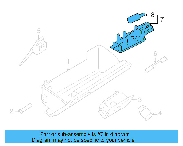 Glove Box Lamp 7L0-947-415 - View 53